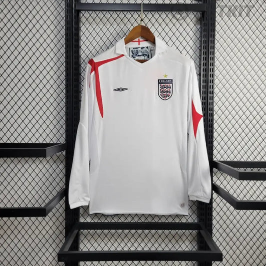 Retro England 2006 Home Long-Sleeve Shirt